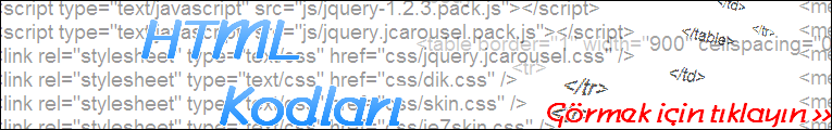 HTML Kodları